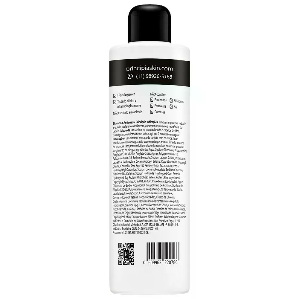Shampoo Antiqueda Principia AQ-01 - 250ml - 2