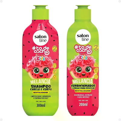 Kit Shampoo + Condicionador Salon Line Todecacho Melancia Kids