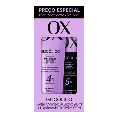 Kit Shampoo + Condicionador Uso Diário Ox Glicólico