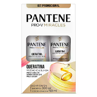 Kit Pantene Queratina Shampoo 300ml + Condicionador 150ml - 2