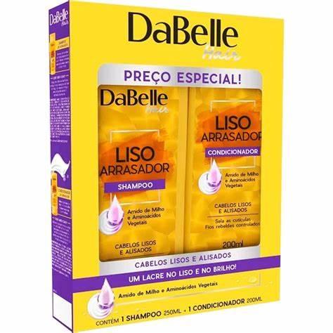 DaBelle Kit Shampoo 250ml e Condicionador 200ml Liso Arrasador - 1