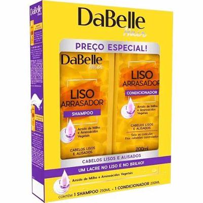 DaBelle Kit Shampoo 250ml e Condicionador 200ml Liso Arrasador