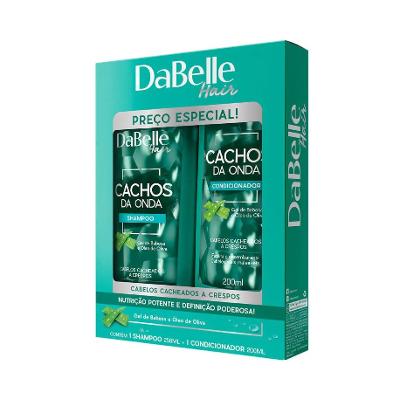 Kit Dabelle Hair Cachos da Onda 250ml + 175ml 425 ml - Shampoo e Condicionador