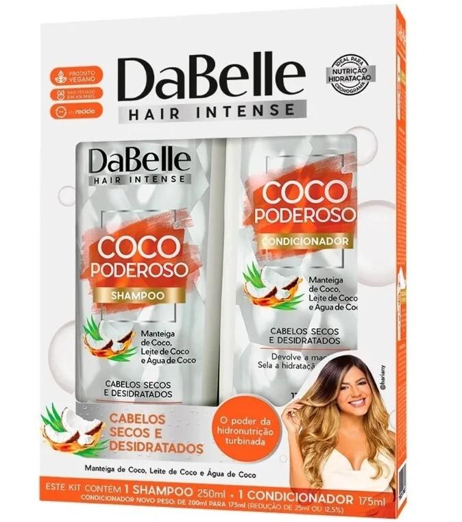 Kit Dabelle Coco Poderoso Shampoo 250 ml + Condicionador 175 ml - 1