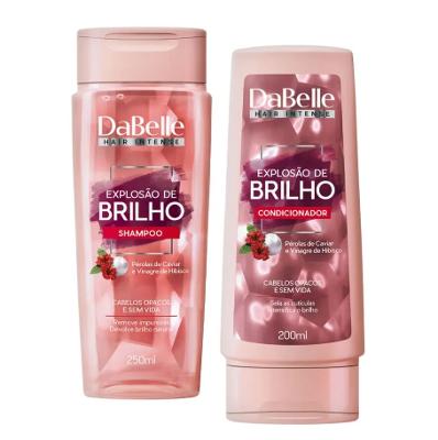 Dabelle Kit Shampoo e Condicionador 250ml + 175ml Explosão de Brilho