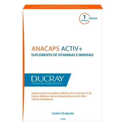 Anacaps Activ+ Cabelos e Unhas 30 cápsulas