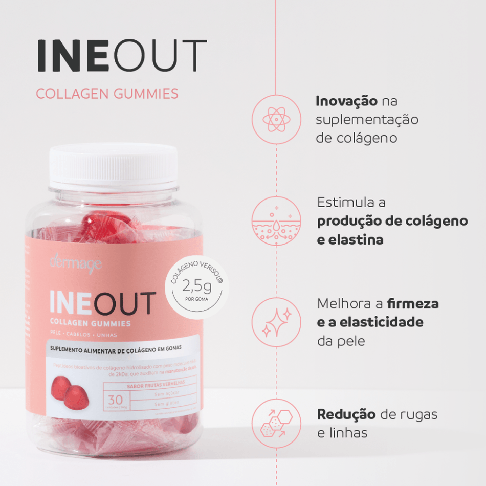 Dermage Ineout Suplemento de Colágeno 30 Gomas - 2