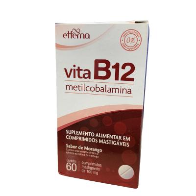 VITAMINA B12 METILCOBALAMINA C/60 COMP NANO MASTIGAVEIS
