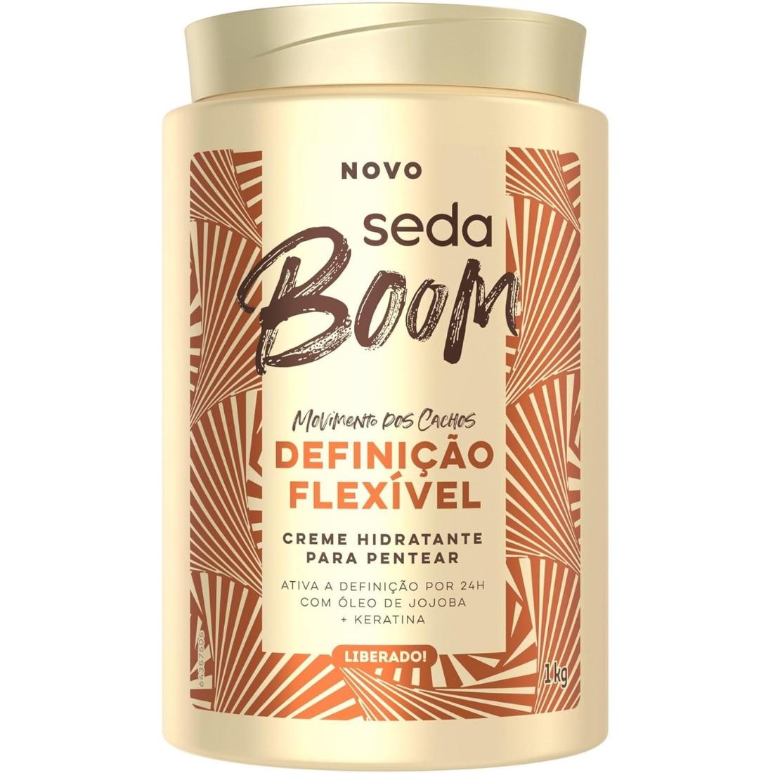 Creme De Pentear Seda Boom 1KG Definição Flexivel Hidratação - 1