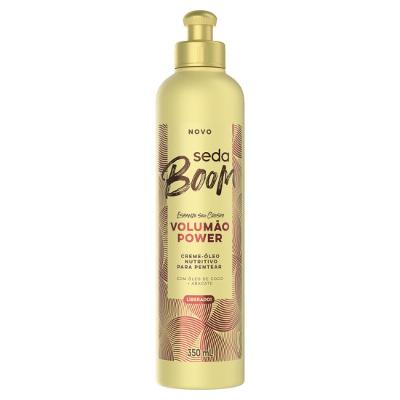 Creme De Pentear Seda Boom 350ML Volumão Power Oleo De Coco + Abacate