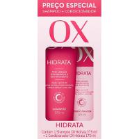 Kit Shampoo 375 ml + Condicionador 170 ml OX Hidrata - 1