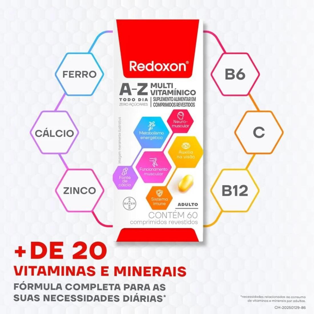 Redoxon A-Z Multivitamínico 60 Comprimidos - 3