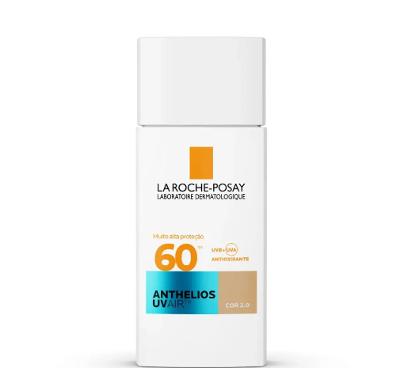 Protetor Solar Facial La Roche-Posay Anthelios UVAir FPS 60 Cor 2.0 com 45ml