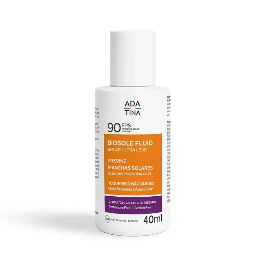 Protetor Solar Ada Tina Biosole Fluid Ultraleve FPS90 com 40ml - 1