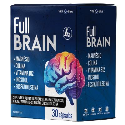 Full Brain Suplemento Alimentar Vita Blue - 30 Cápsulas