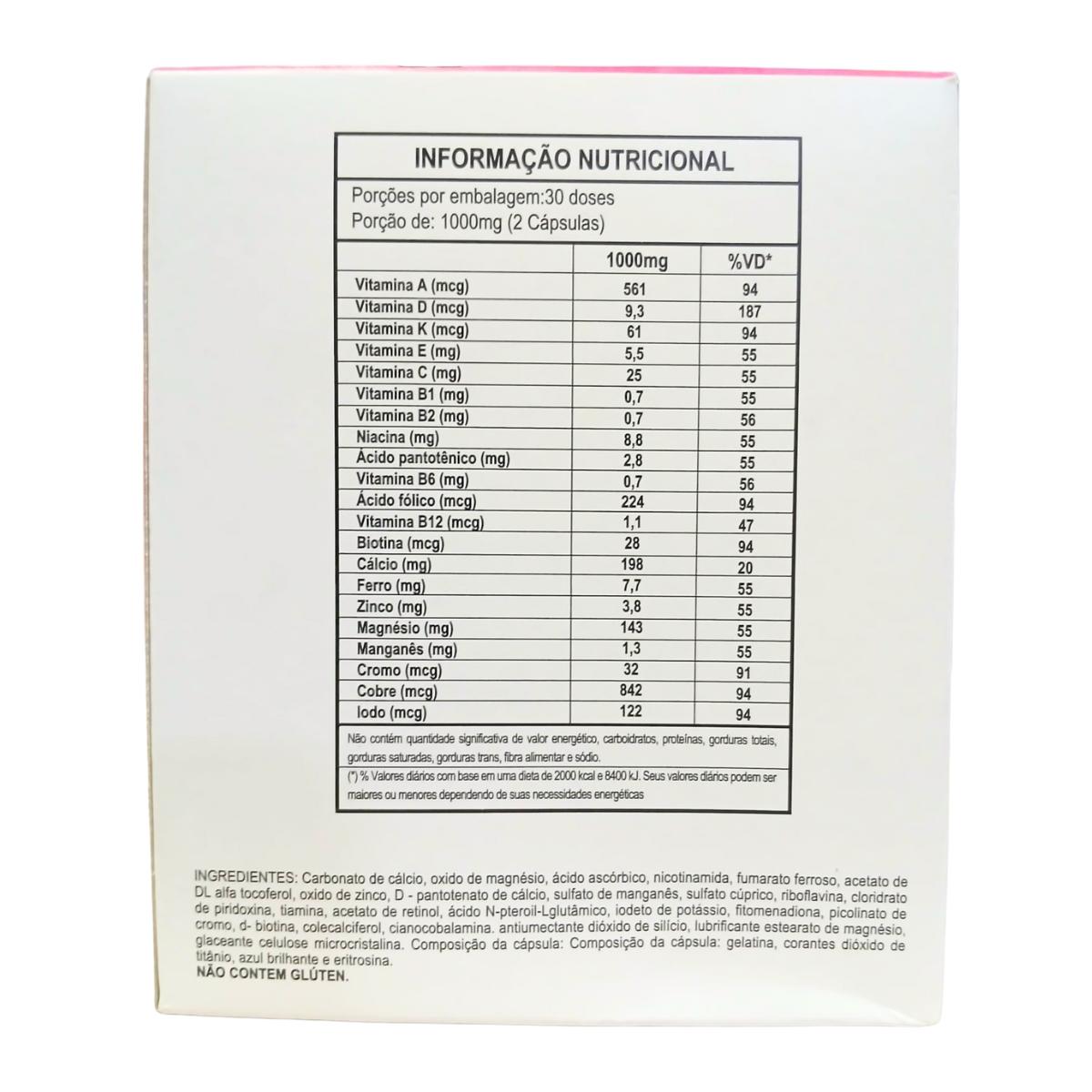 Blue Vita Mulher A a Z  - Suplemento Alimentar - 60 cápsulas - 2