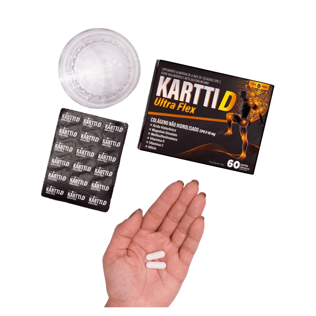 Vita Blue Kartti D Ultra Flex Colágeno Tipo II - 60 cápsulas - 3