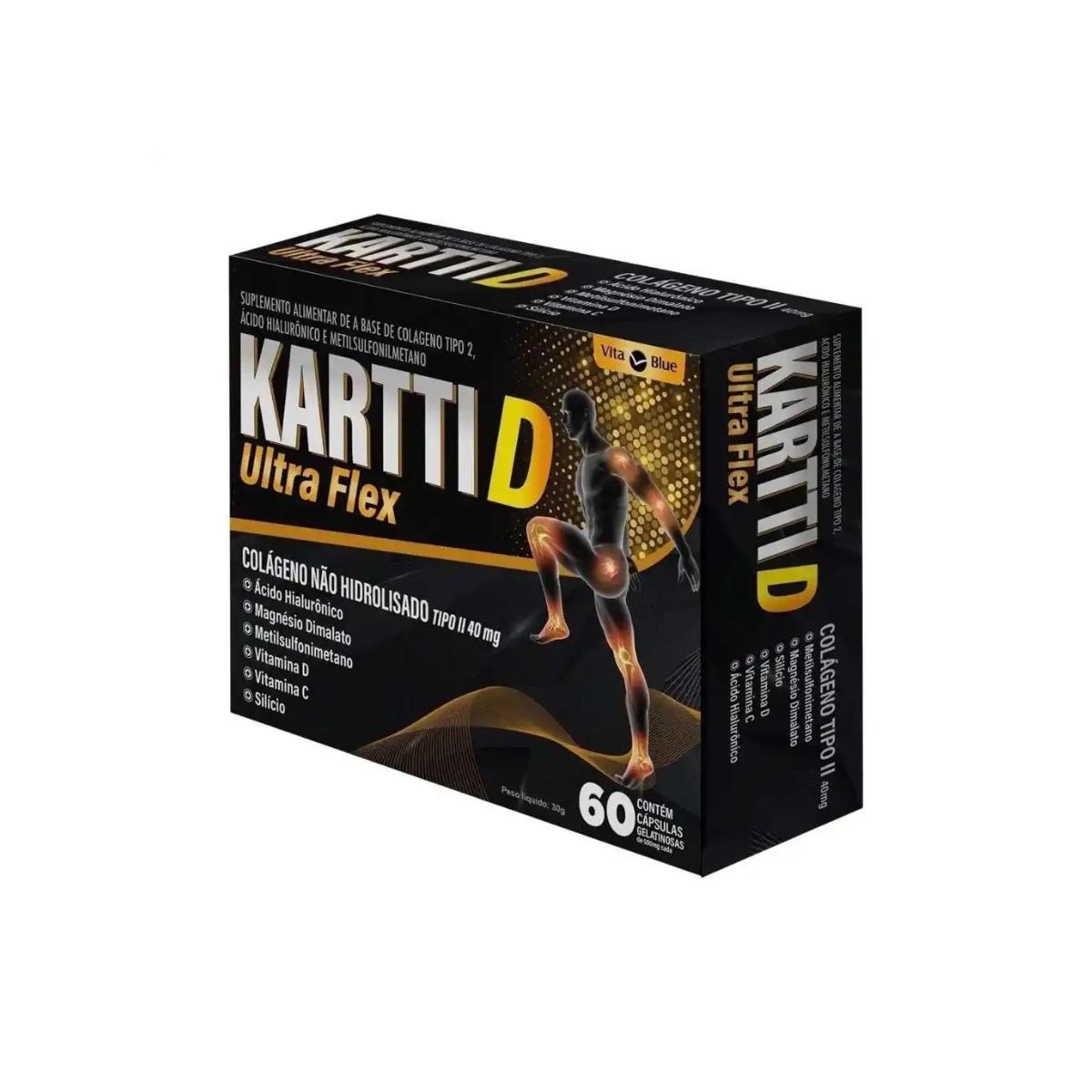 Vita Blue Kartti D Ultra Flex Colágeno Tipo II - 60 cápsulas - 4
