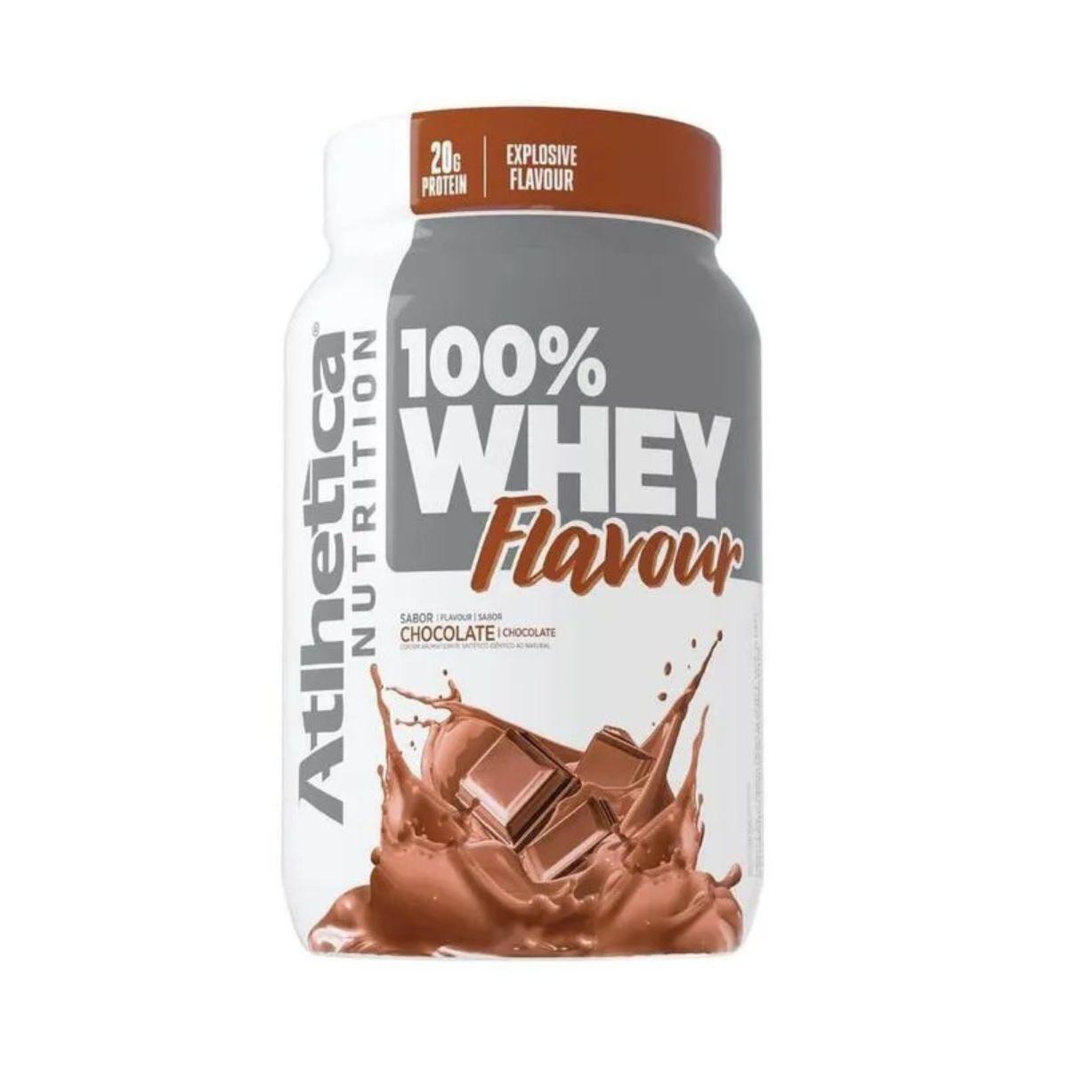 Whey Protein 100% Atlhetica Nutrition Sabor Chocolate 900g - 1