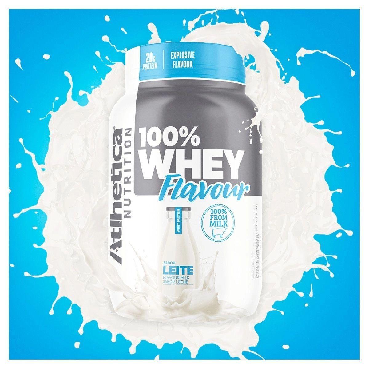 Whey Protein 100% Atlhetica Nutrition Sabor Leite 900g - 2