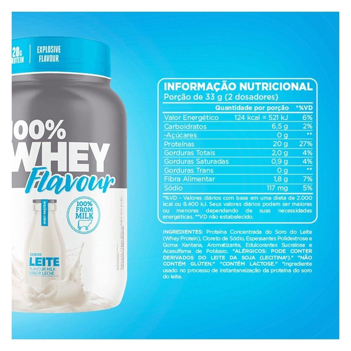 Whey Protein 100% Atlhetica Nutrition Sabor Leite 900g - 3