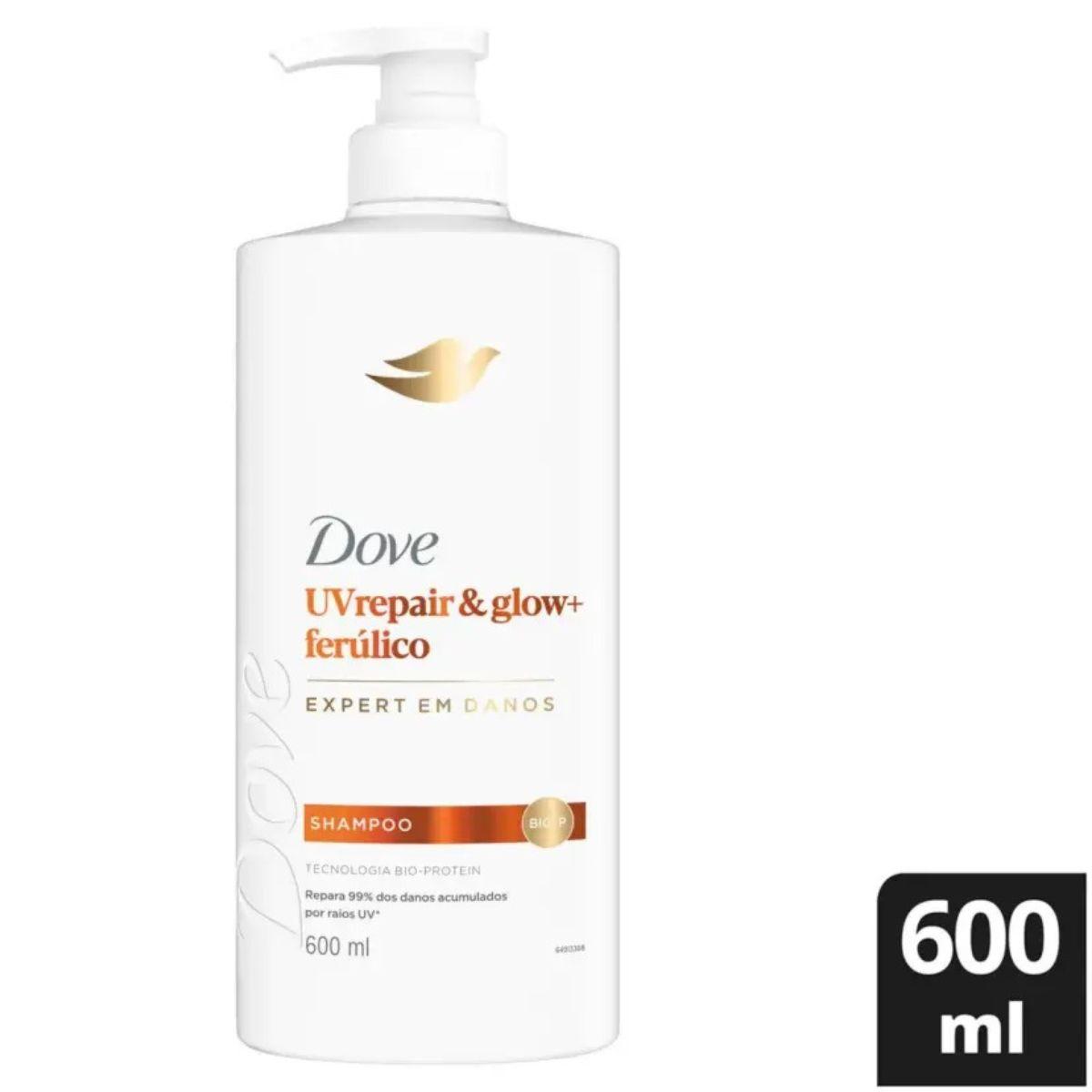 Shampoo Dove UV Repair & Glow + Ferúlico 600ml - 3