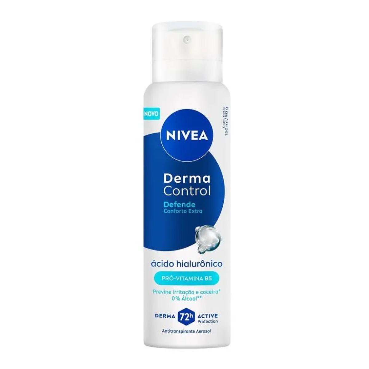 Desodorante Antitranspirante Aerossol Nivea Derma Control Defende 150ml - 1