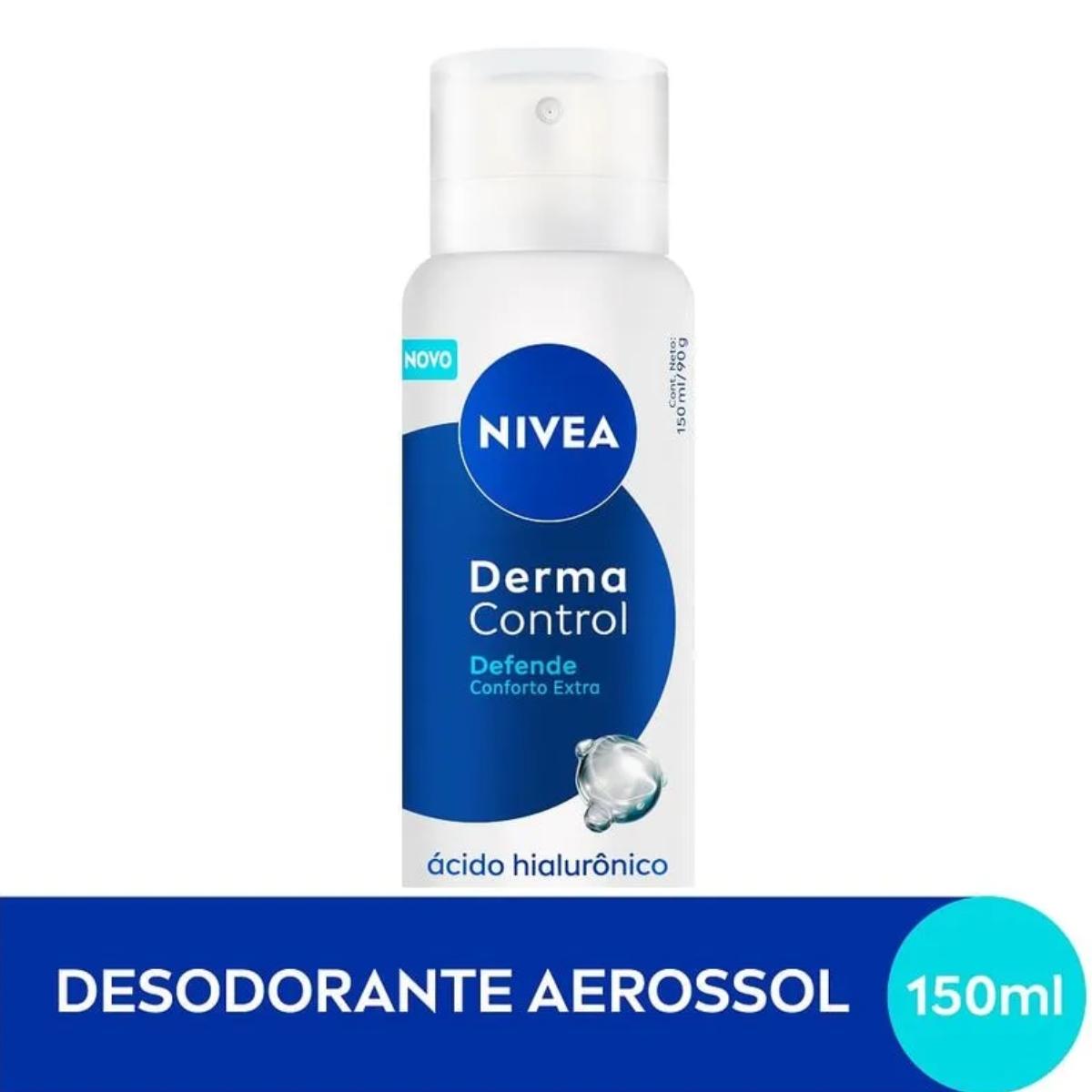 Desodorante Antitranspirante Aerossol Nivea Derma Control Defende 150ml - 2