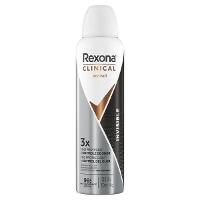 Desodorante Antitranspirante Aerossol Rexona Clinical Invisible Feminino 96h 150ml - 2