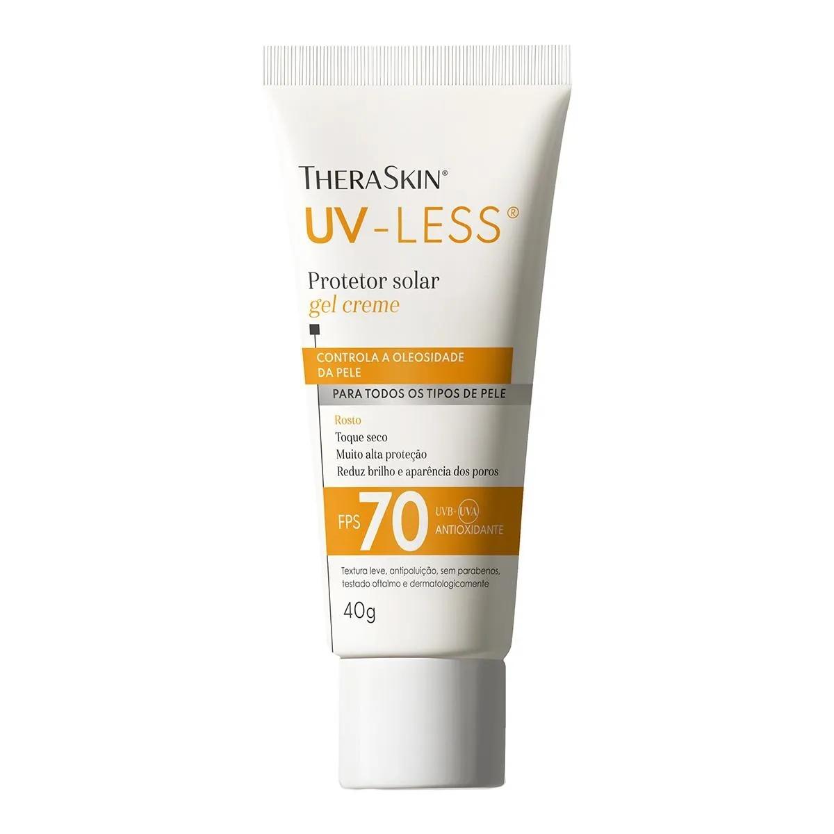 Protetor Solar Facial TheraSkin UV-Less FPS 70 Gel Creme Sem Cor 40g - 2