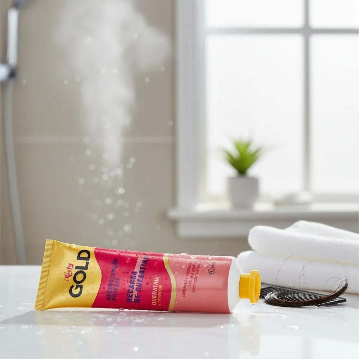 Recarga de Queratina Niely Gold Reconstrução Potente 80ml - 5