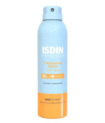 Protetor Solar Corporal Transparente Spray FPS 50 Isdin 250ml
