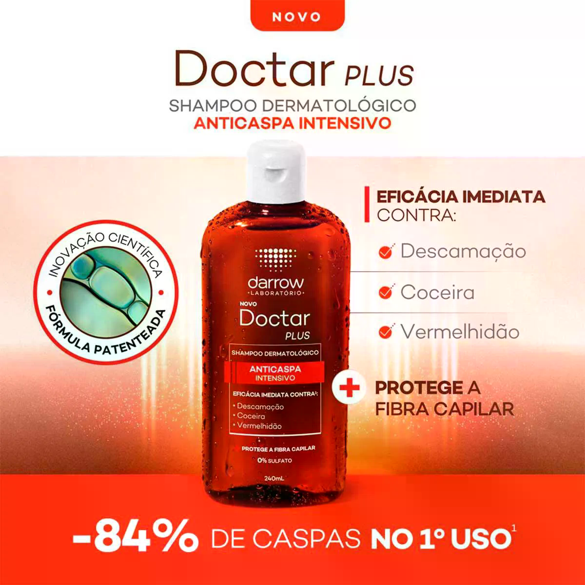 Shampoo Anticaspa Darrow Doctar Plus Intensivo 240ml - 4
