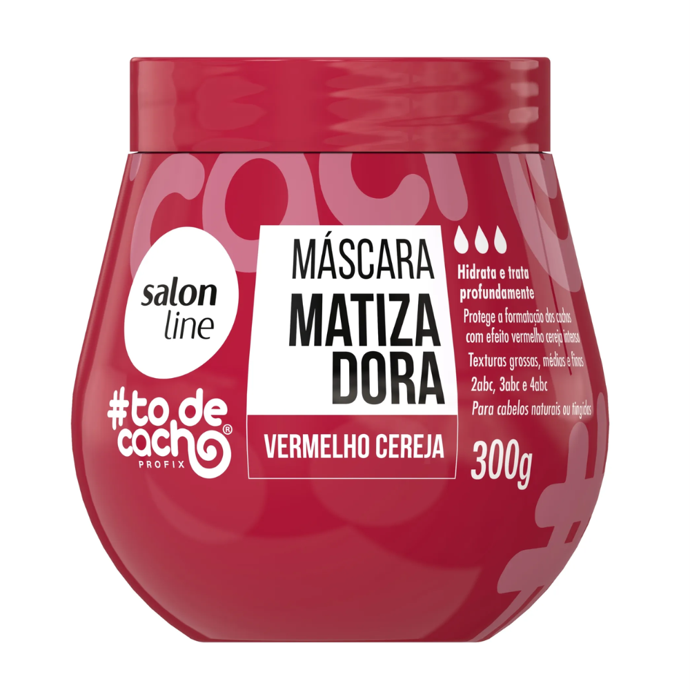 Máscara Matizadora Salon Line Vermelho Cereja 300g - 1