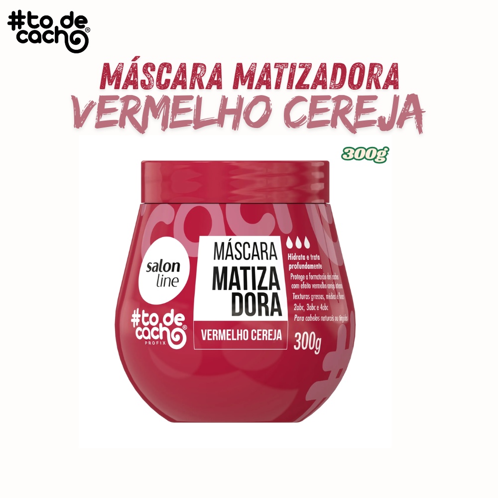 Máscara Matizadora Salon Line Vermelho Cereja 300g - 3