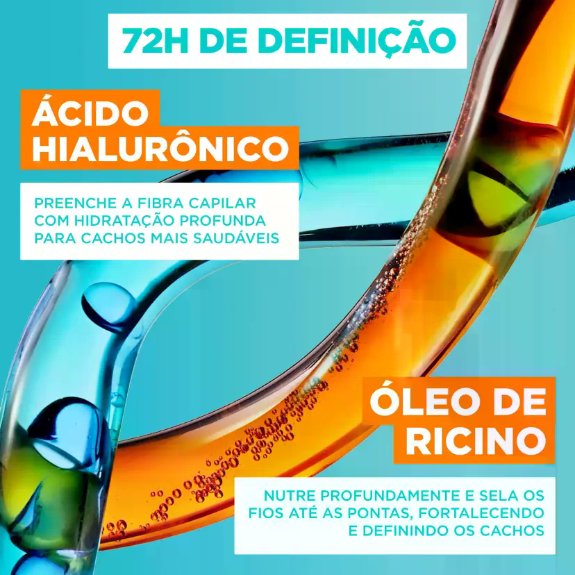 CREME MILAGROSO 3 EM 1 ELSEVE CACHOS LONGOS DOS SONHOS 500ML - 4