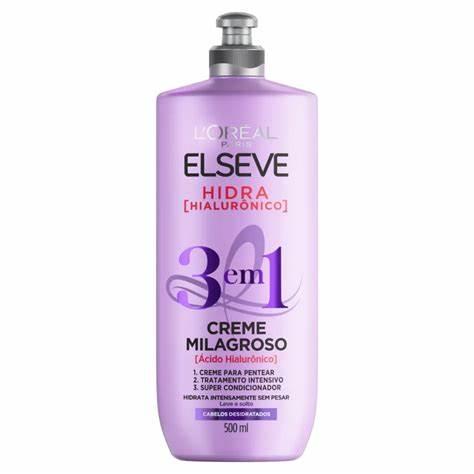 Creme Milagroso 3 em 1 com Ácido Hialurônico 500 ml – Elseve - 1