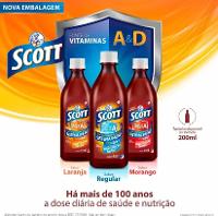 Emulsão Scott Óleo De Fígado De Bacalhau Sabor Regular 400ml