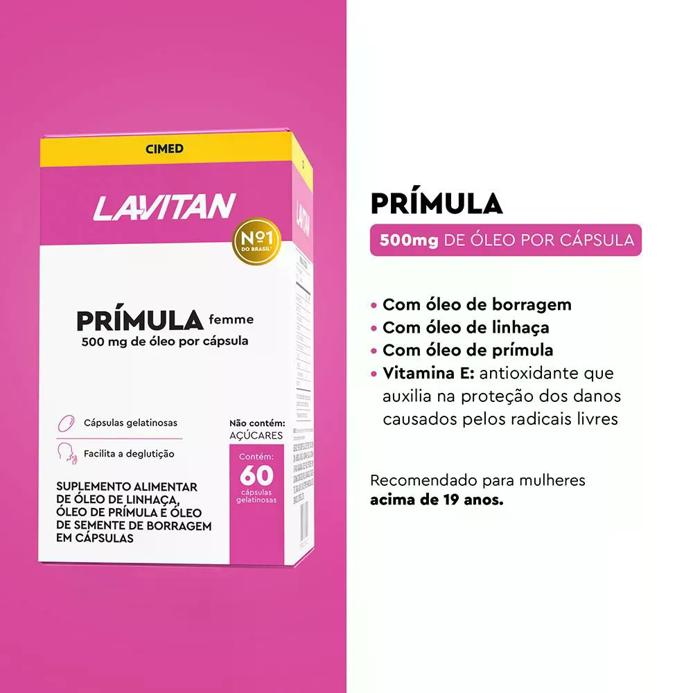 Lavitan Prímula Femme C/60 Cápsula - 5