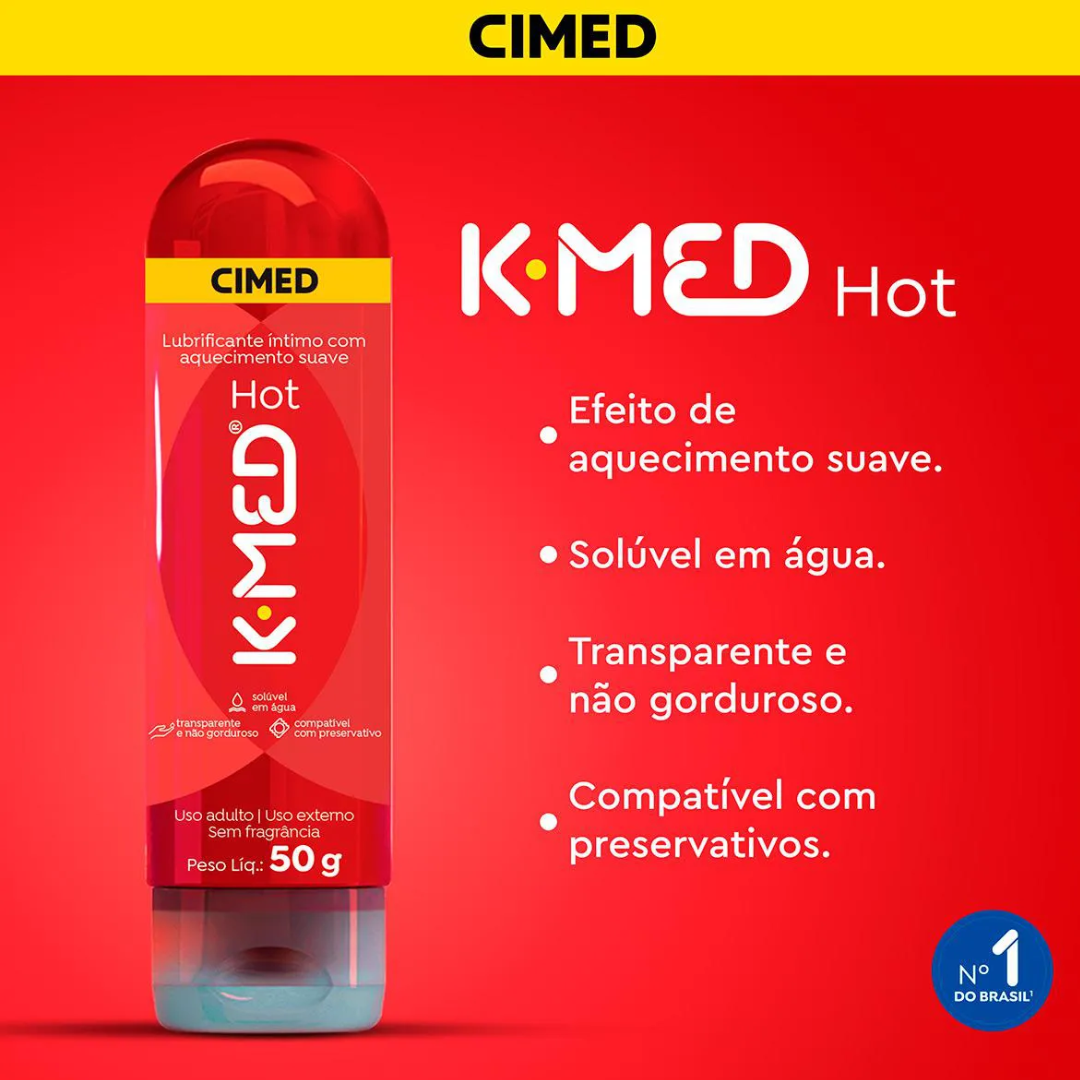 Gel Lubrificante Íntimo K-Med Hot 50g - 2