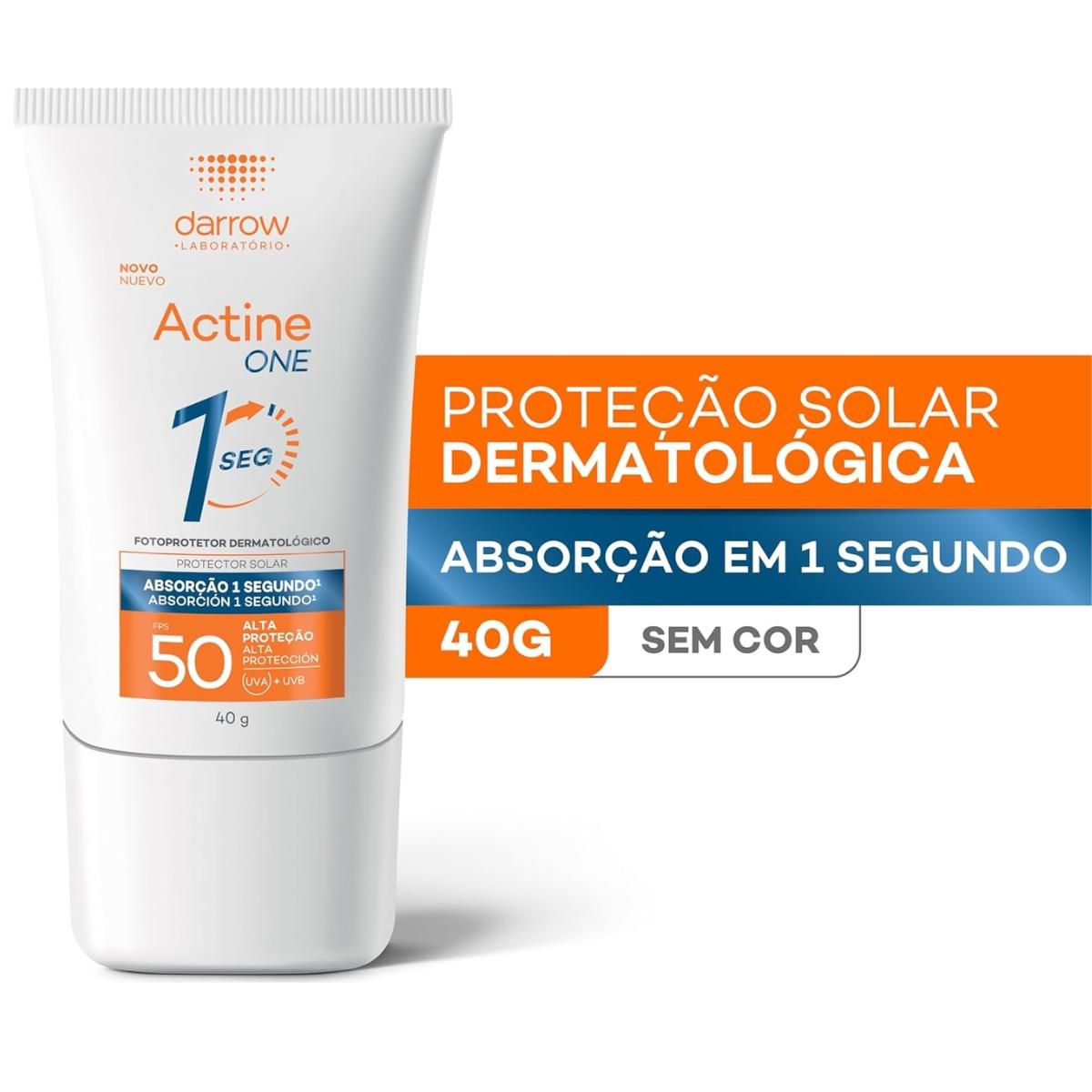 Kit Darrow Actine One Protetor Solar Facil FPS50 40g + Gel de Limpeza 40g - 2
