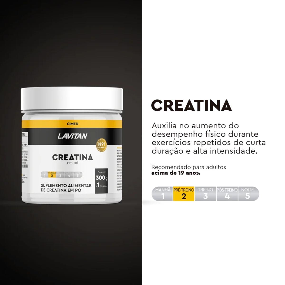 Suplemento Alimentar Creatina em Pó Lavitan 300g - 3