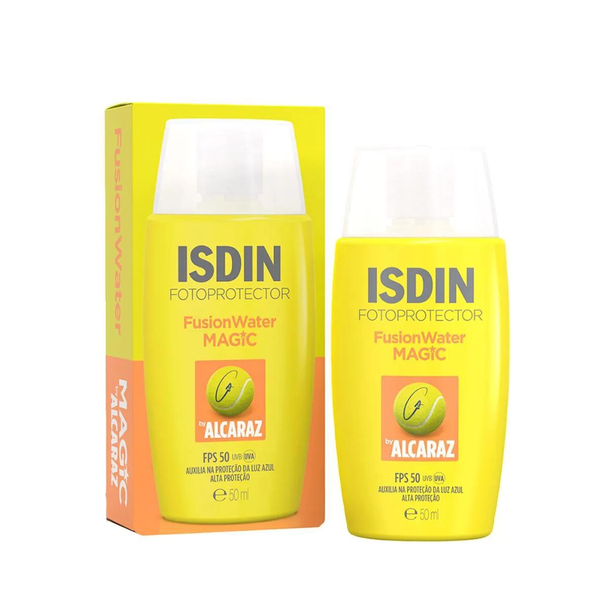 Protetor Solar Facial Isdin Fusion Water Magic by Alcaraz FPS 50 - 50ml - 3