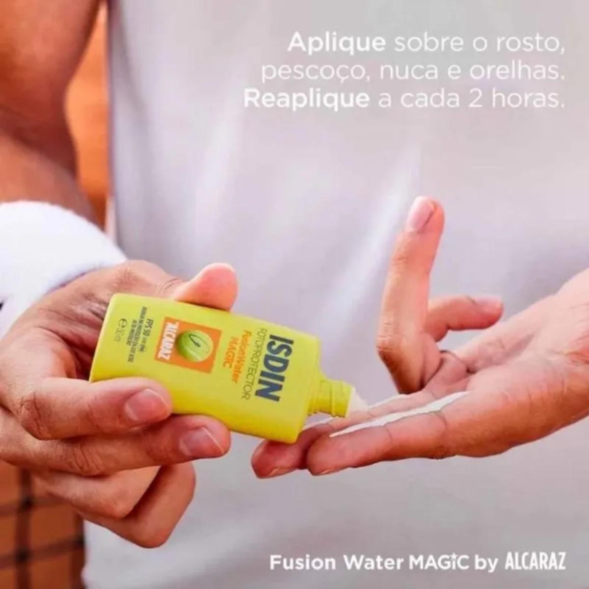 Protetor Solar Facial Isdin Fusion Water Magic by Alcaraz FPS 50 - 50ml - 4