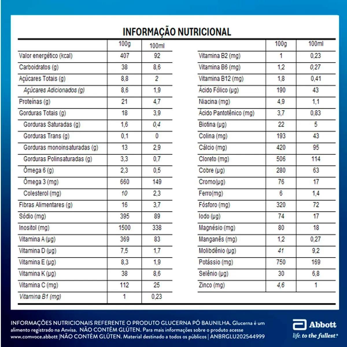 Suplemento Alimentar Glucerna Baunilha - 400g - 5