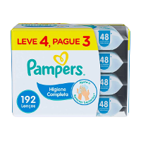 Kit Lenço Umedecido Pampers 48 unidades - Leve 4 pague 3 - 1