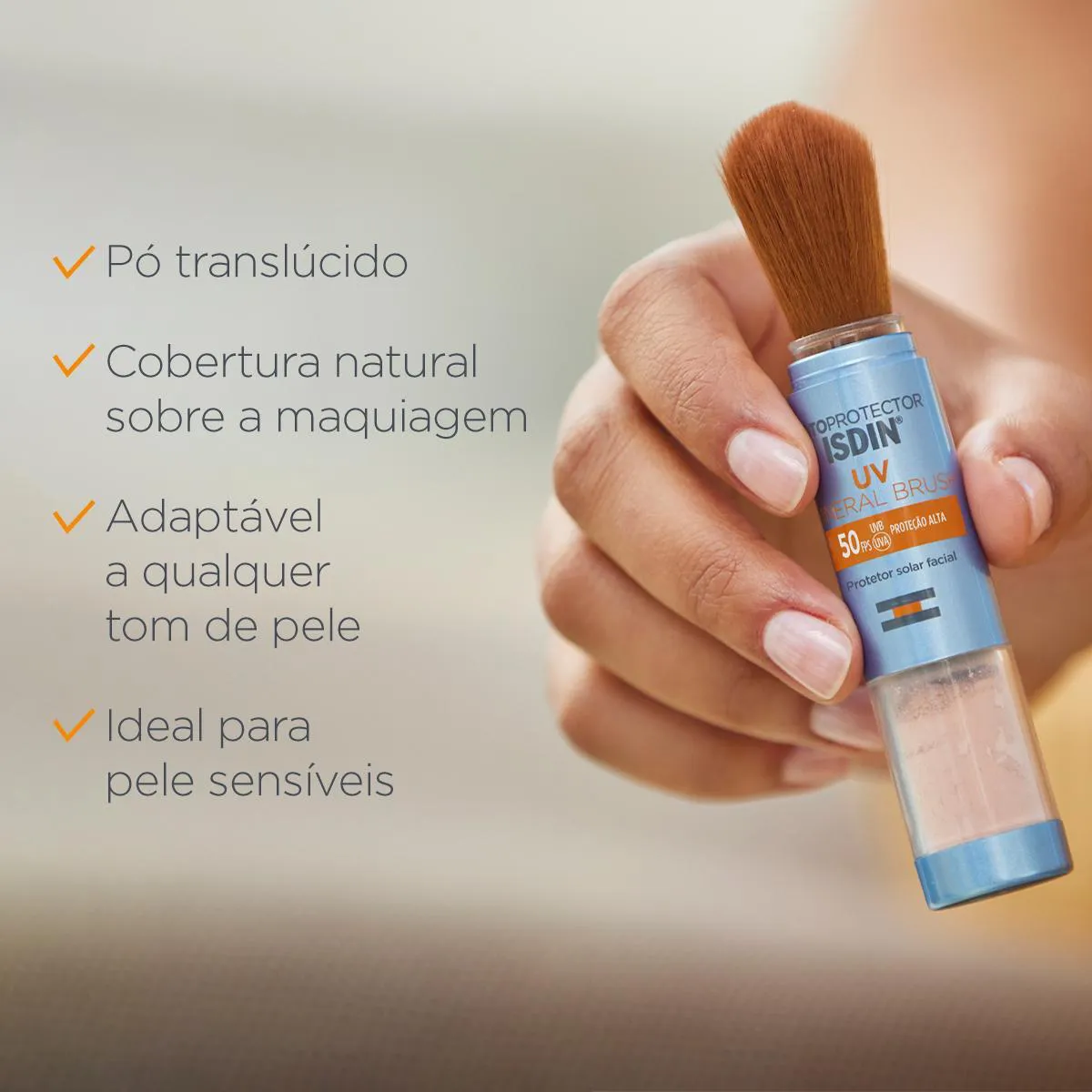 Protetor Solar em Pó Isdin Brush FPS50 - 2g - 7