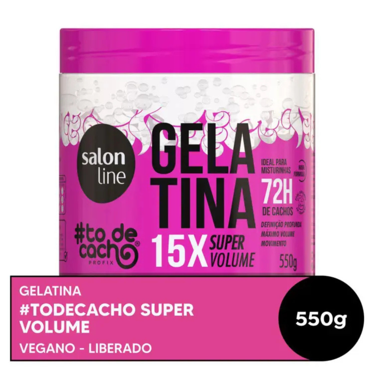 Gelatina Capilar Salon Line #todecacho Super Volume - 550g - 2