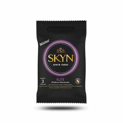 Preservativo Blowtex Skyn Elite com 3 unidades