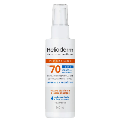 Protetor Solar Corporal Helioderm Suncare FPS70 Spray 200ml
